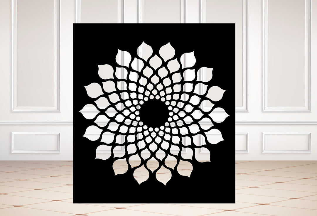 Square Metal Wall Art, Indoor & Outdoor - SD13
