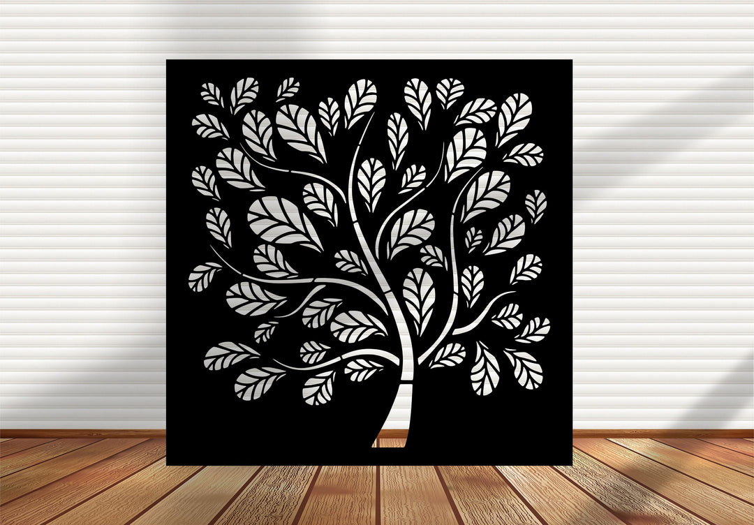 Square Metal Wall Art, Indoor & Outdoor - SD2