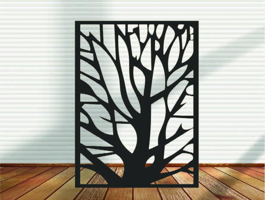 Metal Privacy Screen, Fence, Indoor & Outdoor - Design 11
