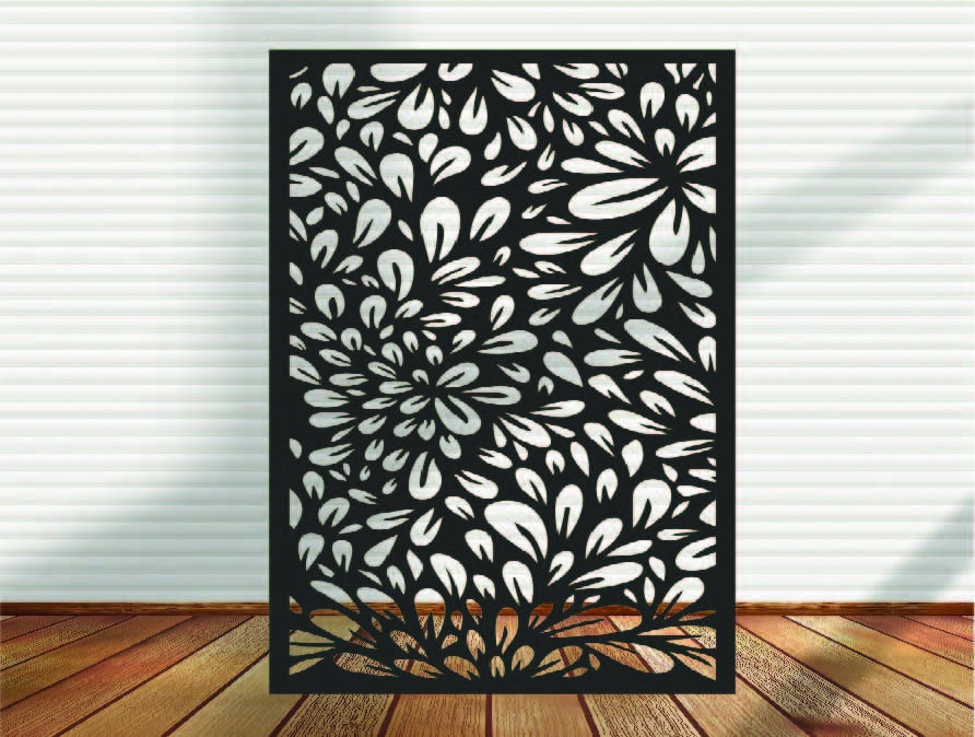 Metal Privacy Screen, Indoor & Outdoor - A7