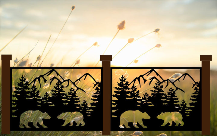 Decorative Rustic Panel - Bear Fence - PUA68