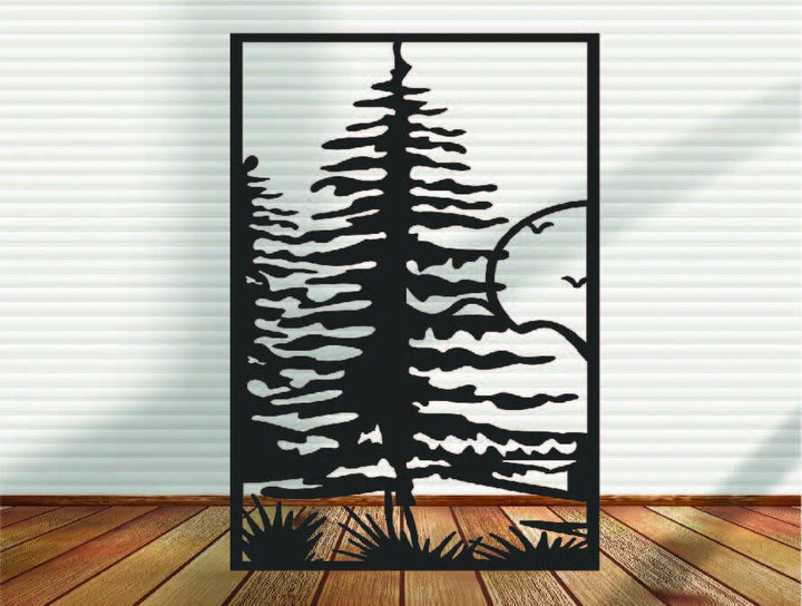 Decorative Panel, Indoor & Outdoor - Evergreen Pine Tree