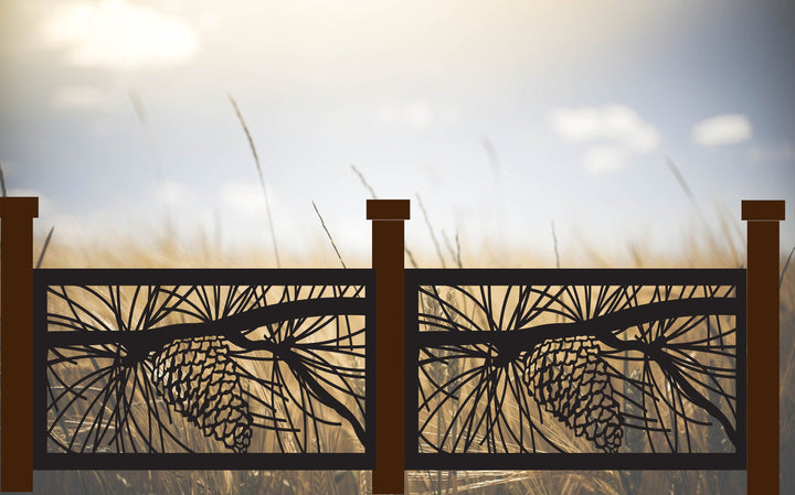 Decorative Rustic Railings- Pinecone